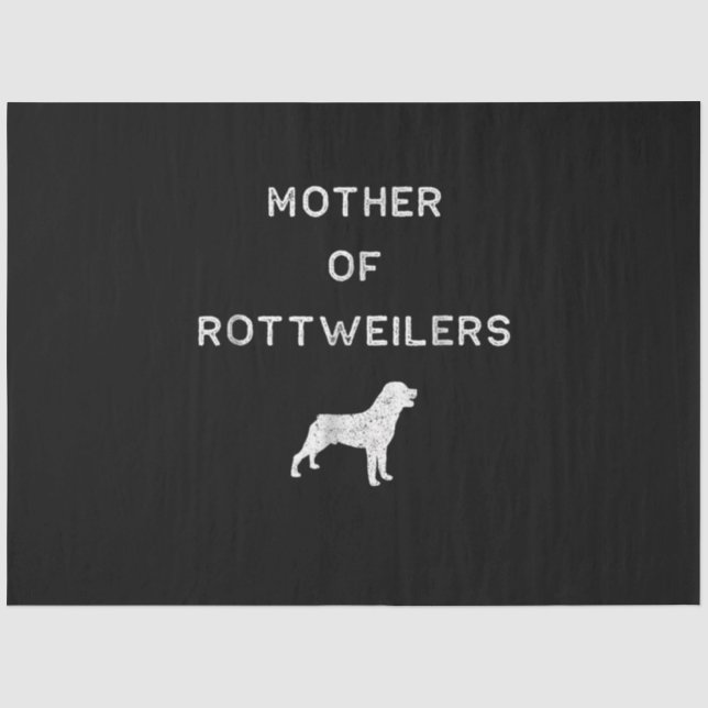 Papel De Seda Madre de los rottweilers (Anverso)