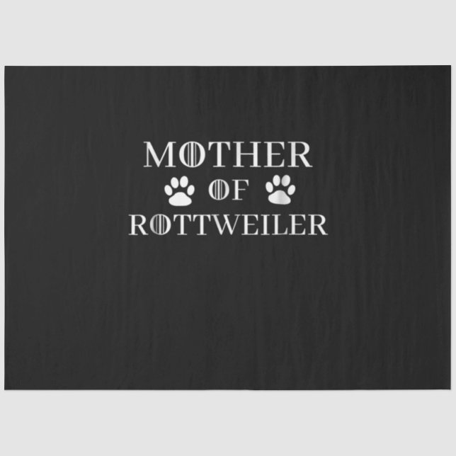 Papel De Seda madre de rottweiler (Anverso)