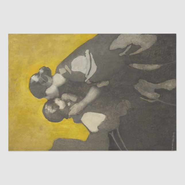 Papel De Seda Madre e hijo (por Norah Neilson Gray) (Anverso)