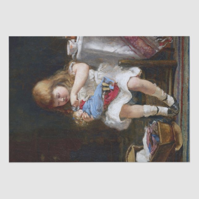 Papel De Seda Madre pequeña ansiosa (Anverso)