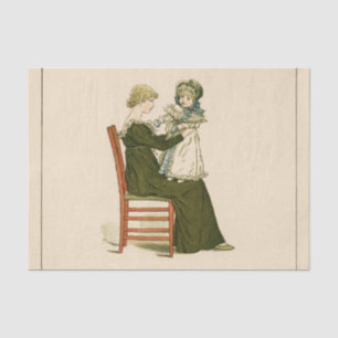 Papel De Seda Madre victoriana bebé Greenaway