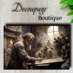 Papel De Seda Maestro del Renacimiento en Decoupage
