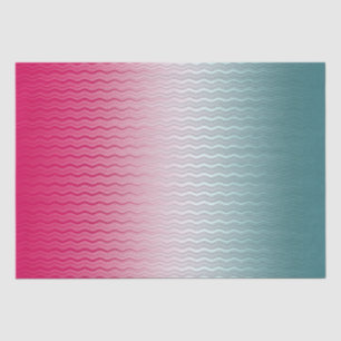 Papel De Seda Magenta y Verde azulado