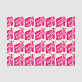 Papel De Seda Magenta Zebras