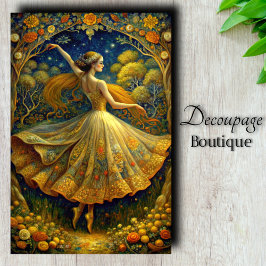 Papel De Seda Magia de Danza Decoupage