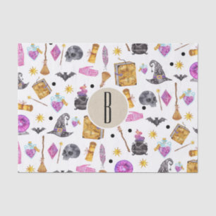 Papel De Seda Magia de Halloween Acuarela Caprichosa Fortuna