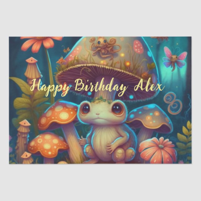 Papel De Seda Magia lindo hongo (Anverso)