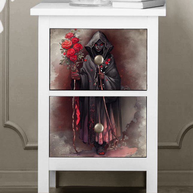 Papel De Seda Magia | Oscura bruja oscura brillante ojos rojos (Subido por el creador)