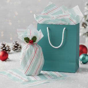 Papel De Seda Magic and Wonder Navidad Rayas Menta ID440