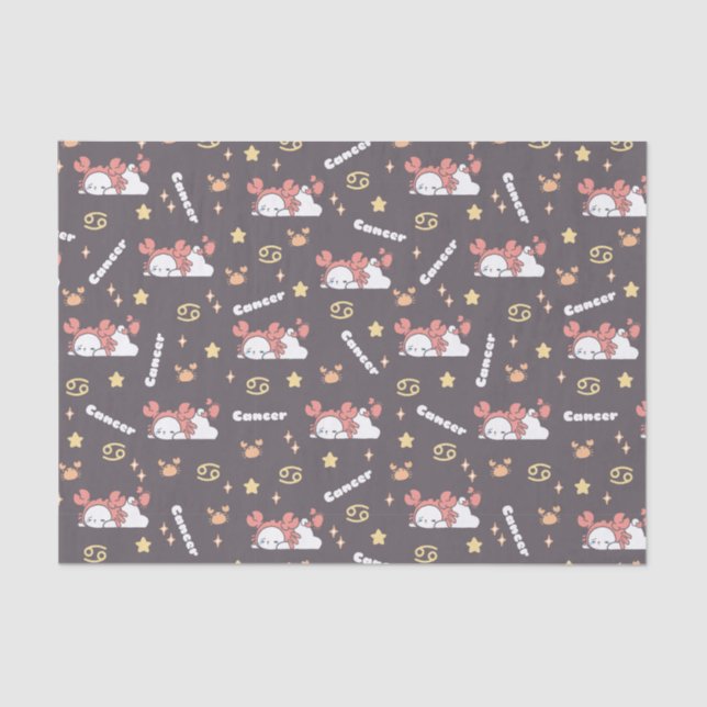 Papel De Seda Mágica de Medianoche - Sueño Zodiaco del Cáncer (Anverso)