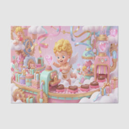 Papel De Seda Magical 3D Cupid’s Valentine Gift Factory Scene