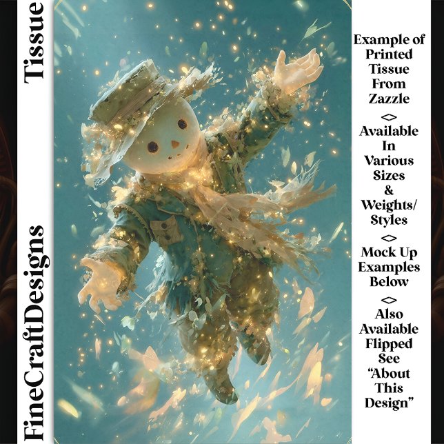 Papel De Seda Magical Floating Snowman Spirit DX2R Decoupage (Subido por el creador)