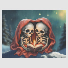 Papel De Seda Magical winter moments, two skeletons