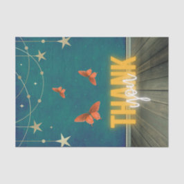 Papel De Seda Magníficas luces de neón y mariposas gracias