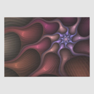 Papel De Seda Magnífico Resumen Brillante Fractal a rayas