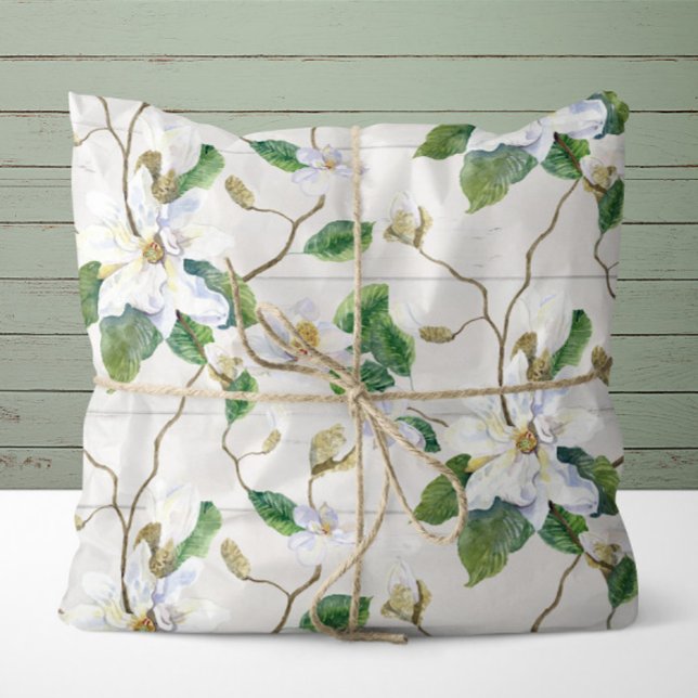 Papel De Seda Magnolia Floral Farmhouse Madera vegetación Decoup (Subido por el creador)