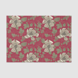 Papel De Seda Magnolias blancas