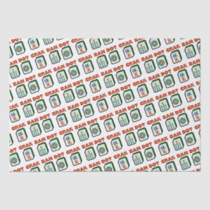 Papel De Seda Mahjong Dot Crak Bam