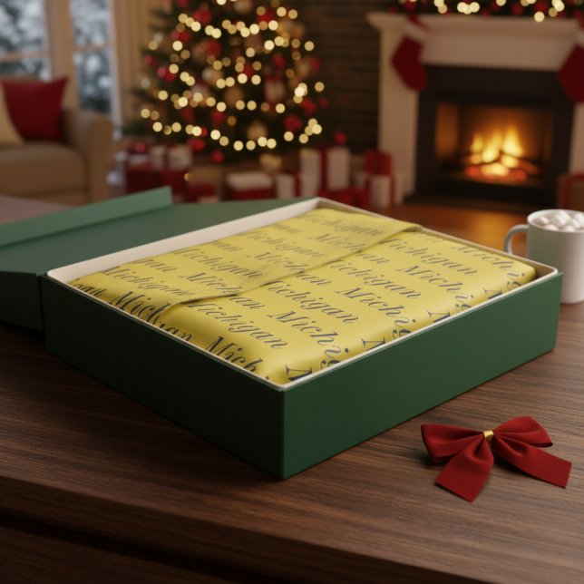 Papel De Seda Maíz Michigan y azul (Michigan Maize and Blue Tissue Paper)