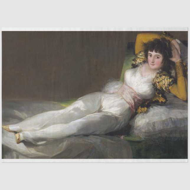 Papel De Seda Maja vestida (belleza femenina) (Anverso)