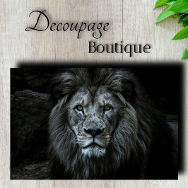 Papel De Seda Majestic Lion Decoupage