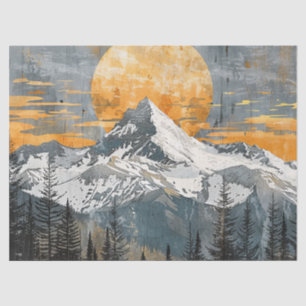 Papel De Seda Majestuoso paisaje montañoso - Naturaleza rústica