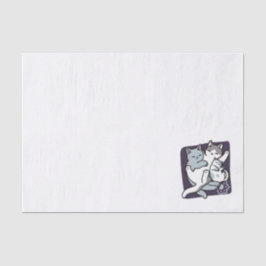 Papel De Seda Malabarismo de leva - gatos durmientes curados
