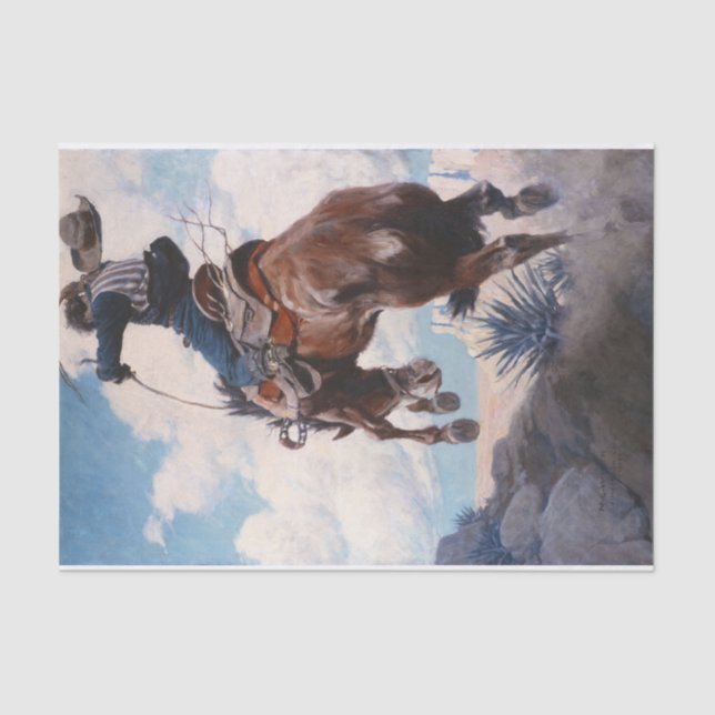 Papel De Seda Maldición por Newell Convers Wyeth (Anverso)