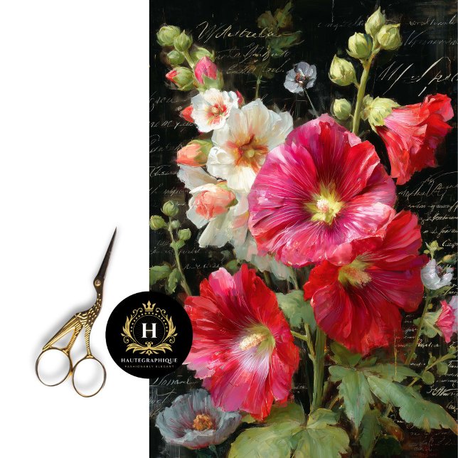 Papel De Seda Malvarrosa de Cottage Brillante Decoupage (Turn a Vanity into a Garden-Inspired Showpiece.)