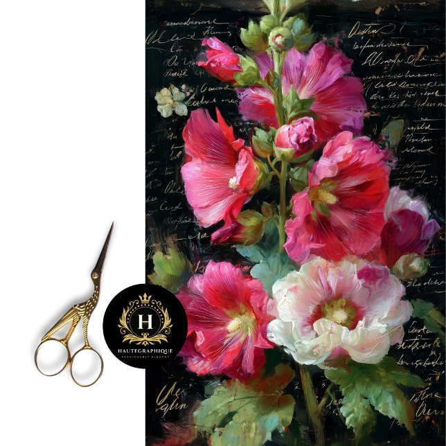 Papel De Seda Malvarrosa decoupage rosa y blanca (Transform a Dresser into a Floral Showpiece.)