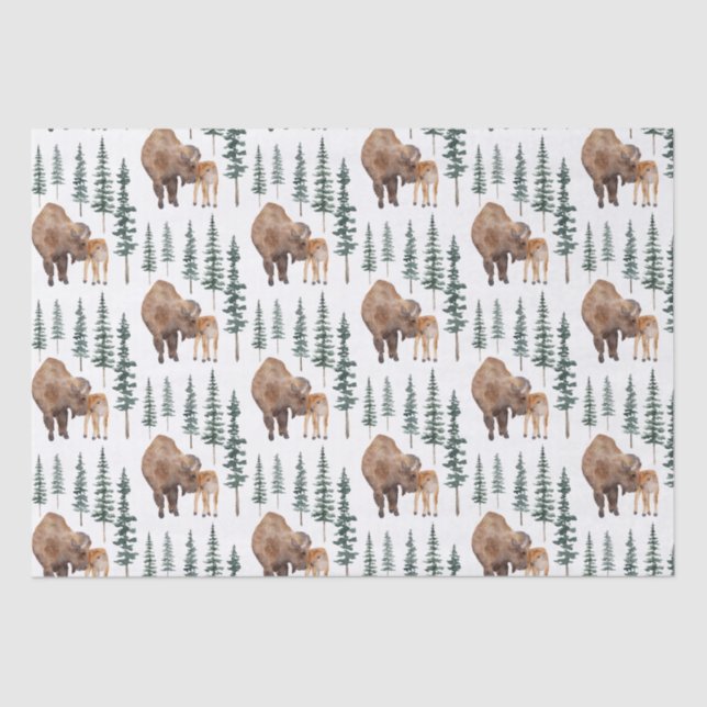Papel De Seda Mama Baby Bison (Anverso)