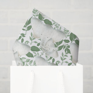 Papel De Seda Mami bebé elefante ducha tejido fiesta