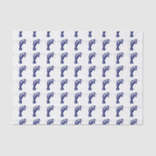 Papel De Seda Manatí emergiendo del agua Dibujo