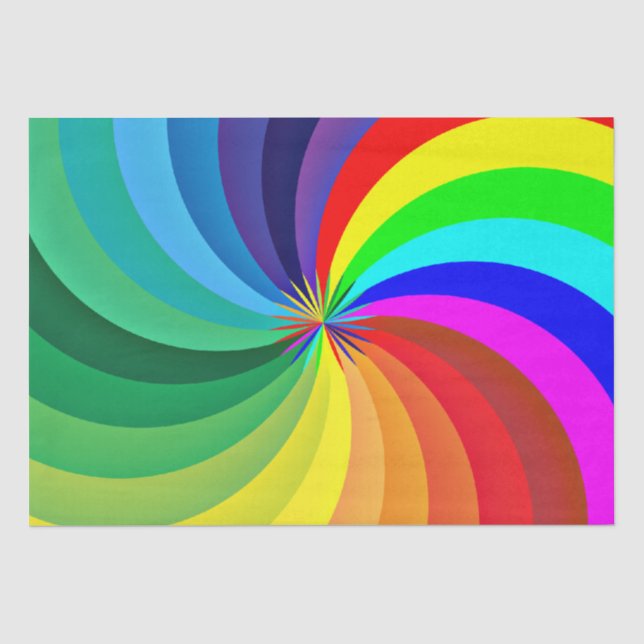 Papel De Seda Mandala-46556 de color arcoiris (Anverso)
