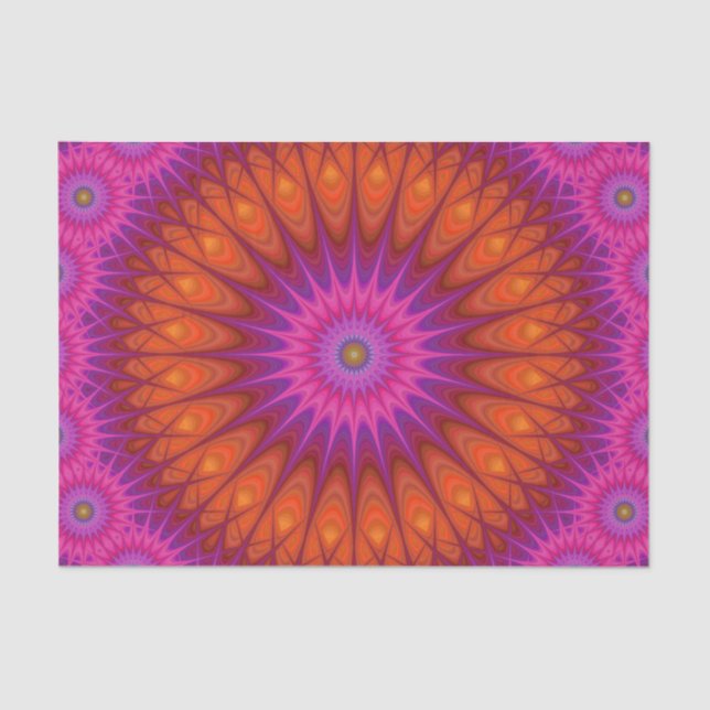 Papel De Seda Mandala caliente (Anverso)