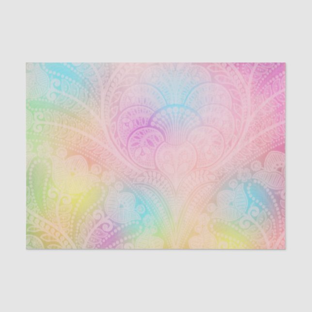 Papel De Seda Mándala de Pastel (Anverso)