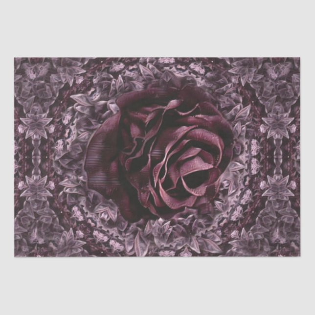 Papel De Seda Mandala de rosa  (Anverso)