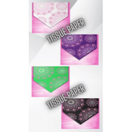 Papel De Seda Mandala rosa bonito en morado |