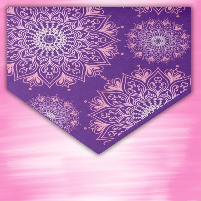 Papel De Seda Mandala rosa bonito en morado | (Subido por el creador)