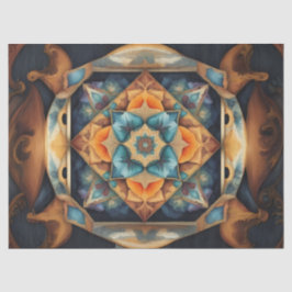 Papel De Seda  Mandala Suavemente Color decoupage