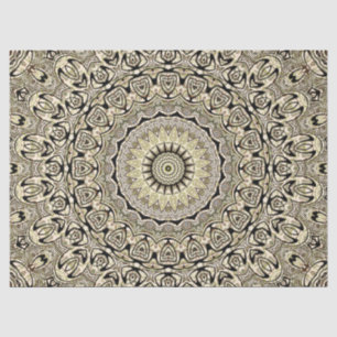 Papel De Seda Mandalas de tonos terrosos Patrones geométricos in