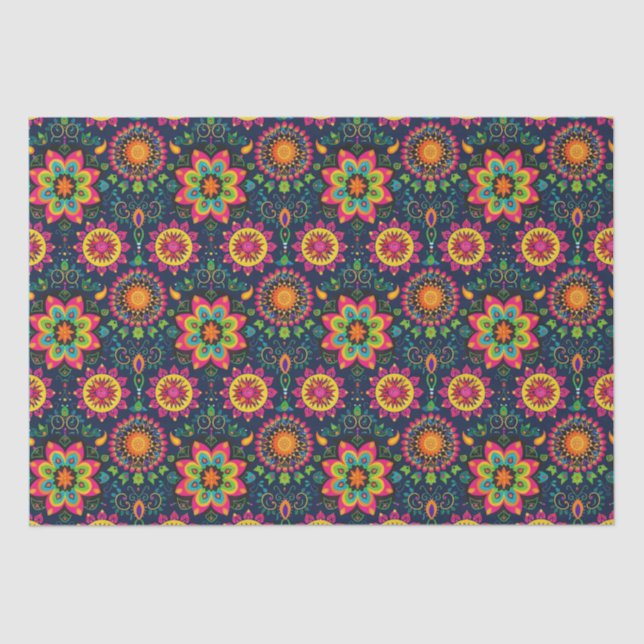 Papel De Seda Mandalas Diwali (Anverso)