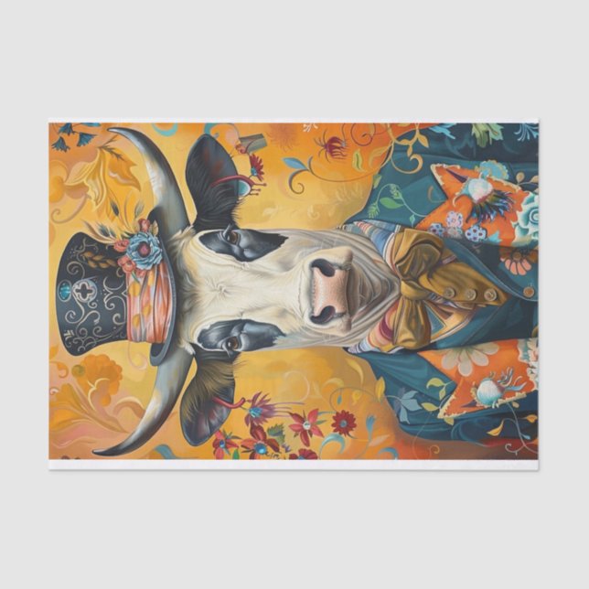 Papel De Seda Manía de vaca16 (Anverso)