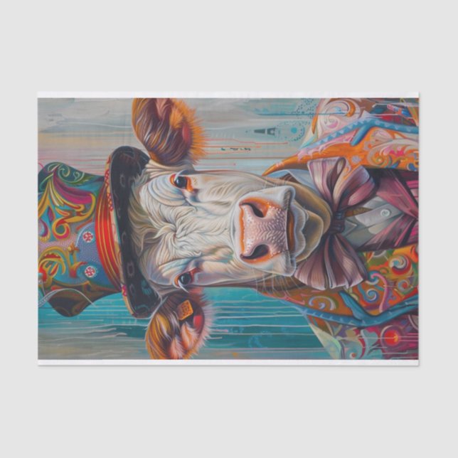 Papel De Seda Manía de vaca2 (Anverso)