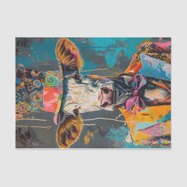 Papel De Seda Manía de vaca8 (Anverso)