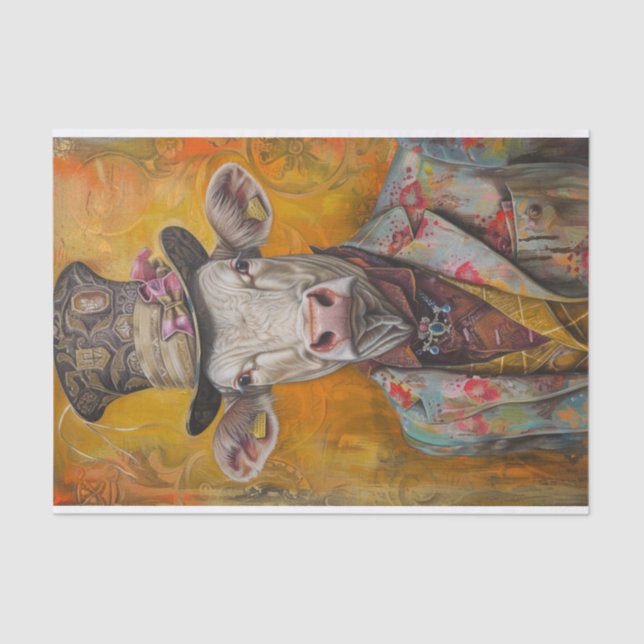 Papel De Seda Manía de vaca9 (Anverso)