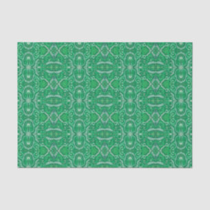 Papel De Seda Mano Apple Stripe Bohemian Patrón Arábigo Verde