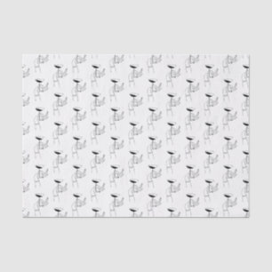 Papel De Seda Mano de mujer Art Deco sosteniendo copa de champán