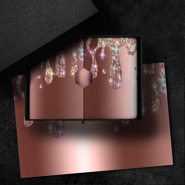 Papel De Seda Mano de oro espumosamente Rosa | Purpurina de diam (Subido por el creador)