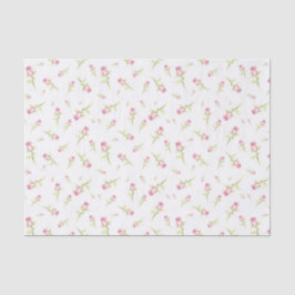 Papel De Seda Mano de rosas rojas rosadas color agua pintada